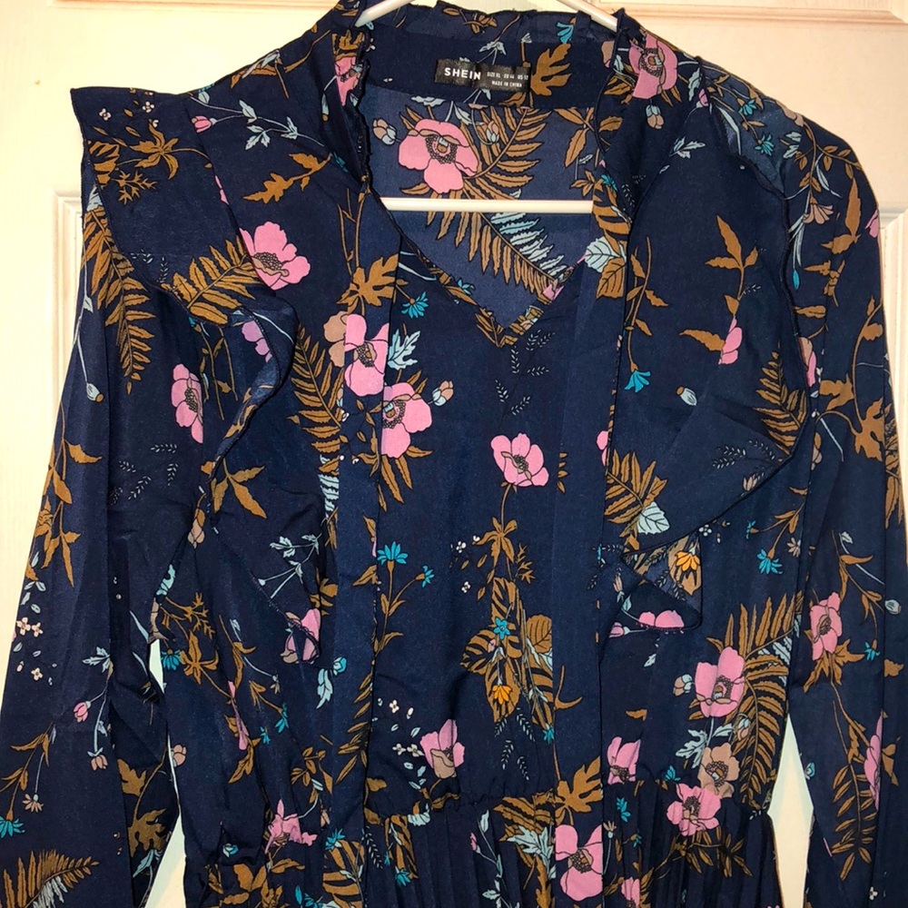 SHEIN long flower dress
